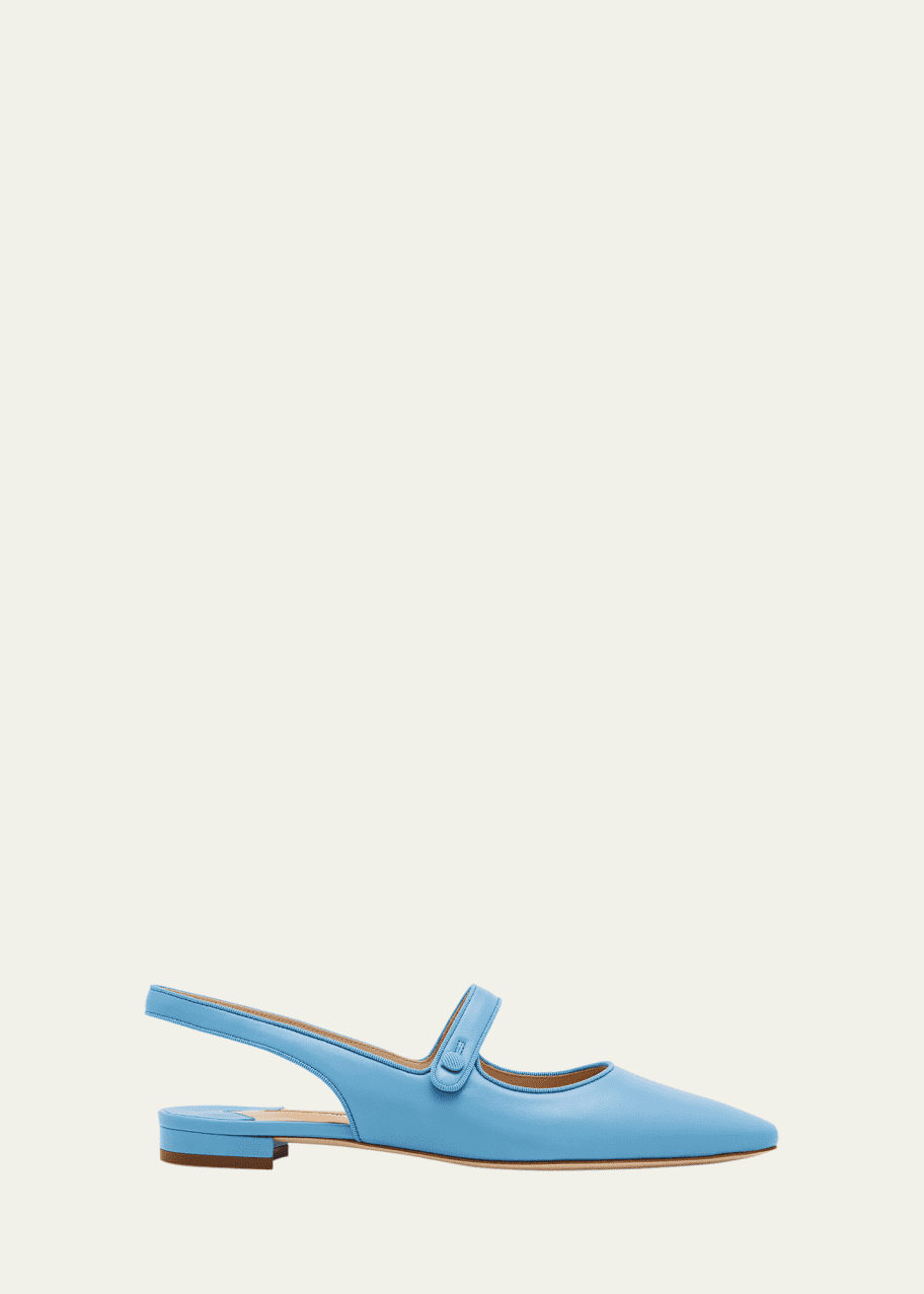 Image 1 of 1: Campari Leather Mary Jane Slingback Flats