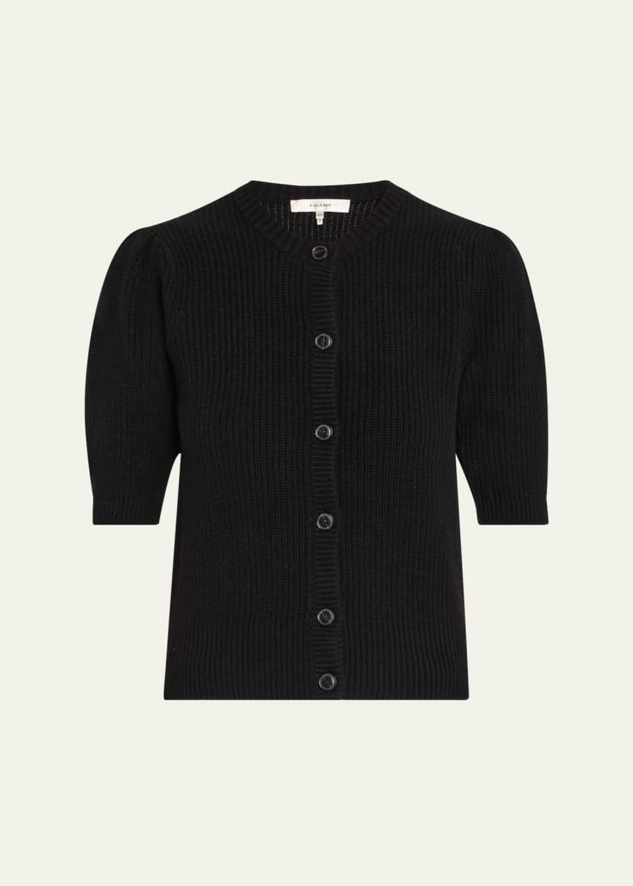 Shrunken Short-Sleeve Cardigan