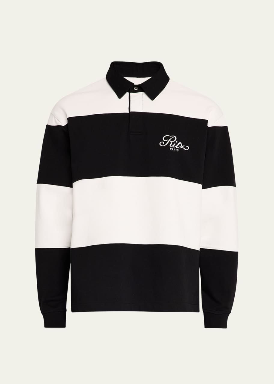 Image 1 of 1: x Ritz Paris Men's Colorblock Rugby Shirt