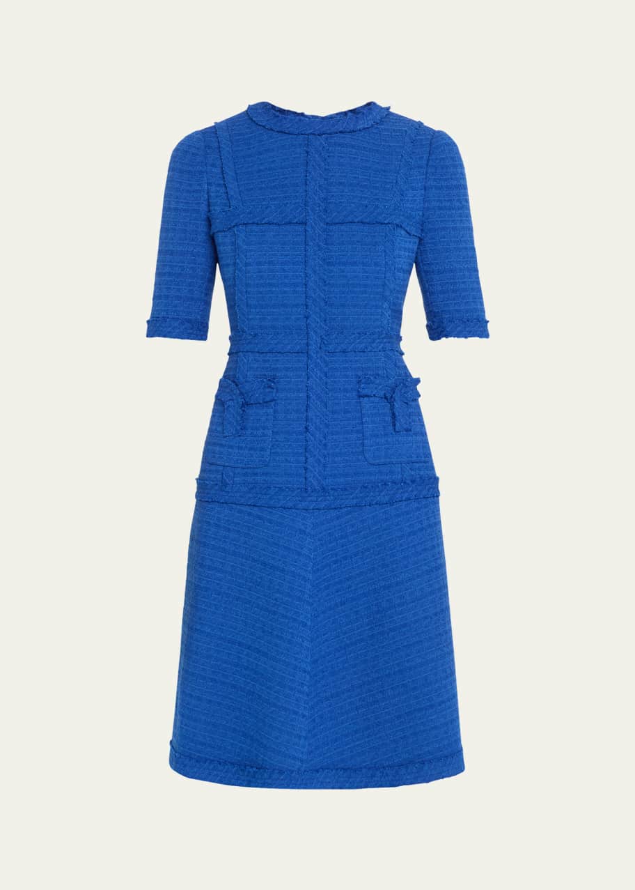 knee length dresses for ladies Embroidered Tulle A Line Gown – Terijon.com