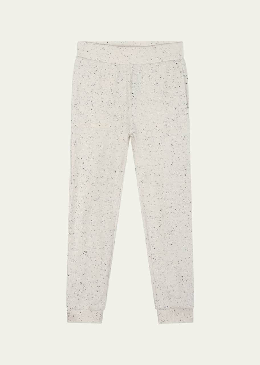 Image 1 of 1: Kid's Speckled Logo-Embroidered Sweatpants, Size 2-5