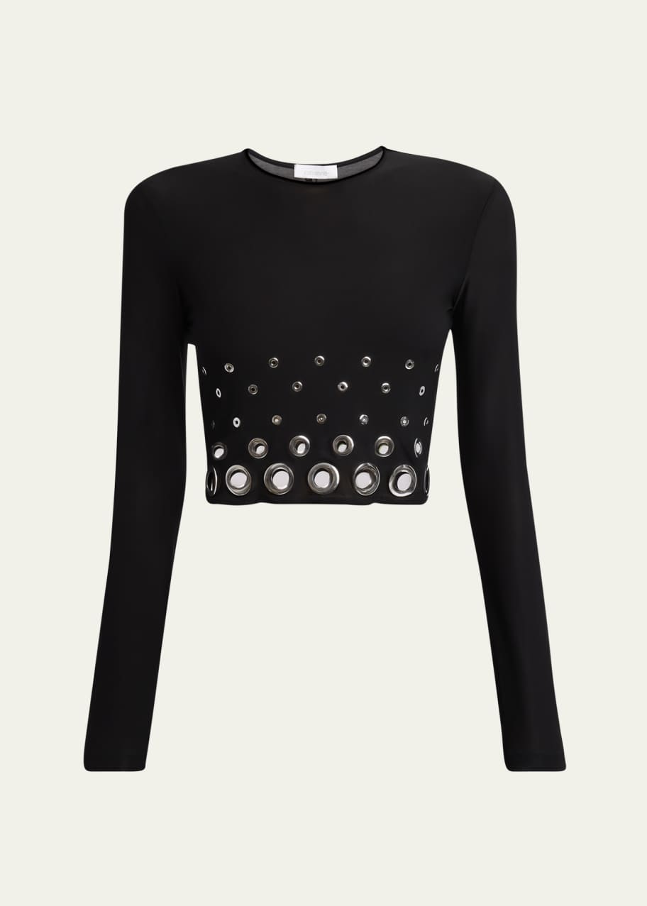 Image 1 of 1: Grommet Crop Top