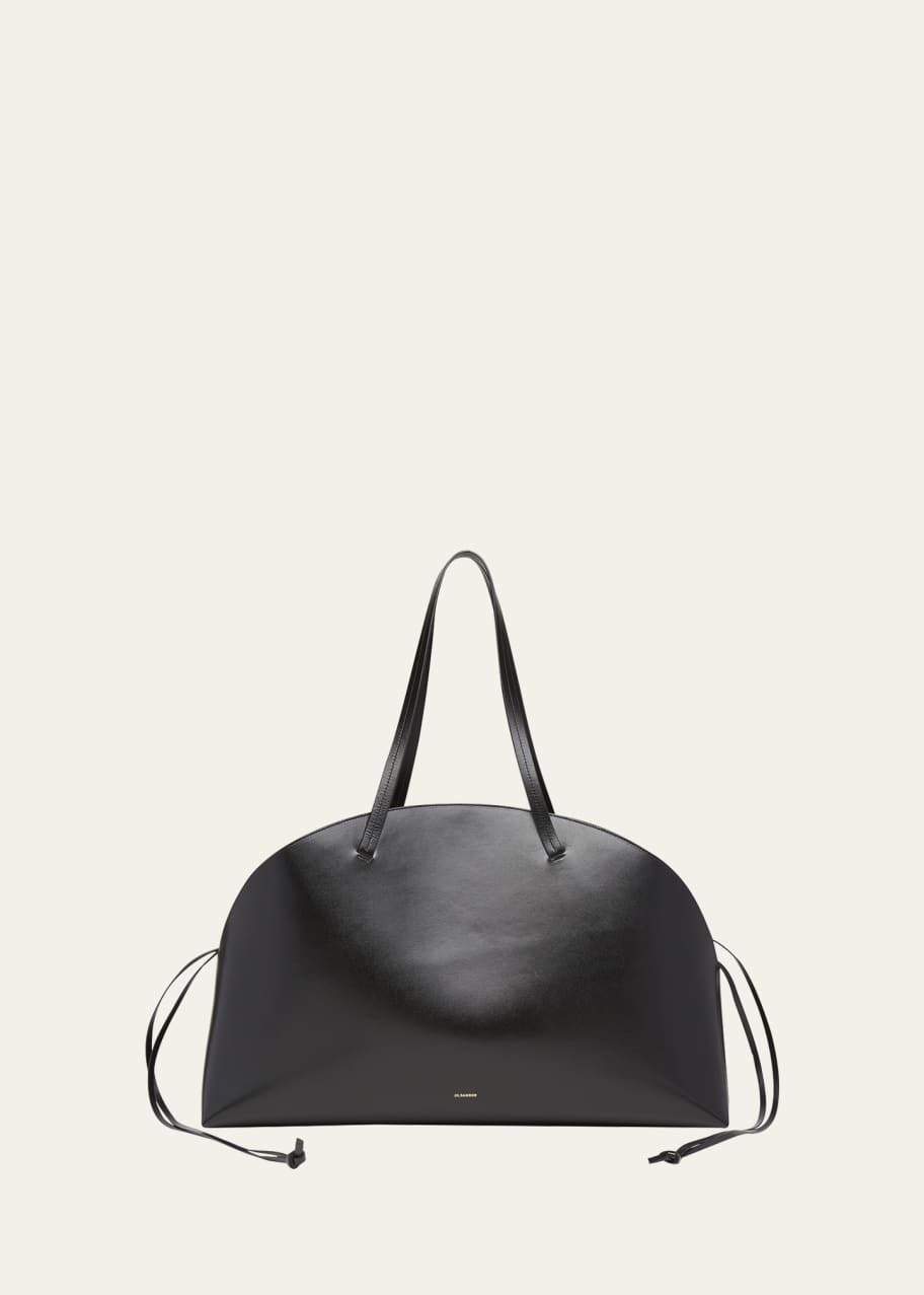 【JIL SANDER】CURVE MEDIUM LEATHER SHOULDER BAG Jil Sander Curve Large Leather Shoulder Bag - Bergdorf Goodman