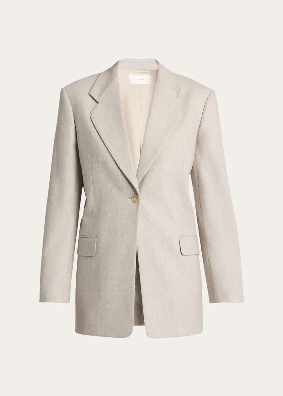 早割 リフト券 One-Button Vermont ROW THE Wool Bergdorf - Jacket Cashmere ジャケット・アウター