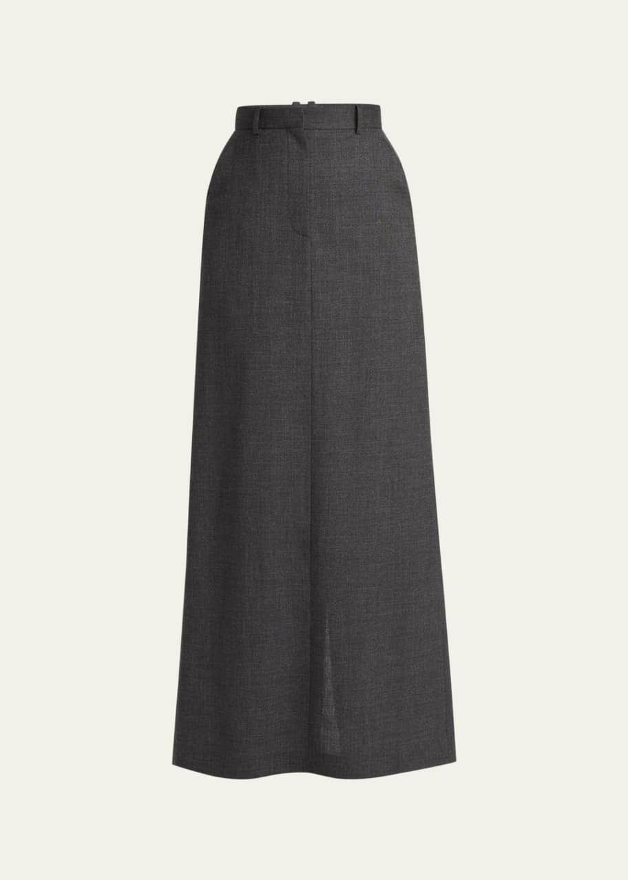 【関税込み】the row Roux' skirt THE ROW Roux Long Wool Skirt - Bergdorf Goodman