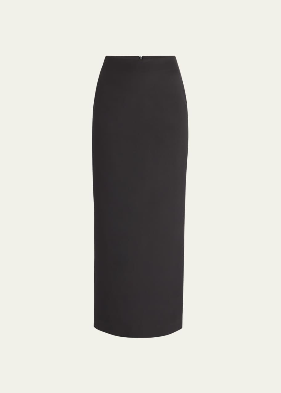 Image 1 of 1: Bartelle Long Wool Pencil Skirt
