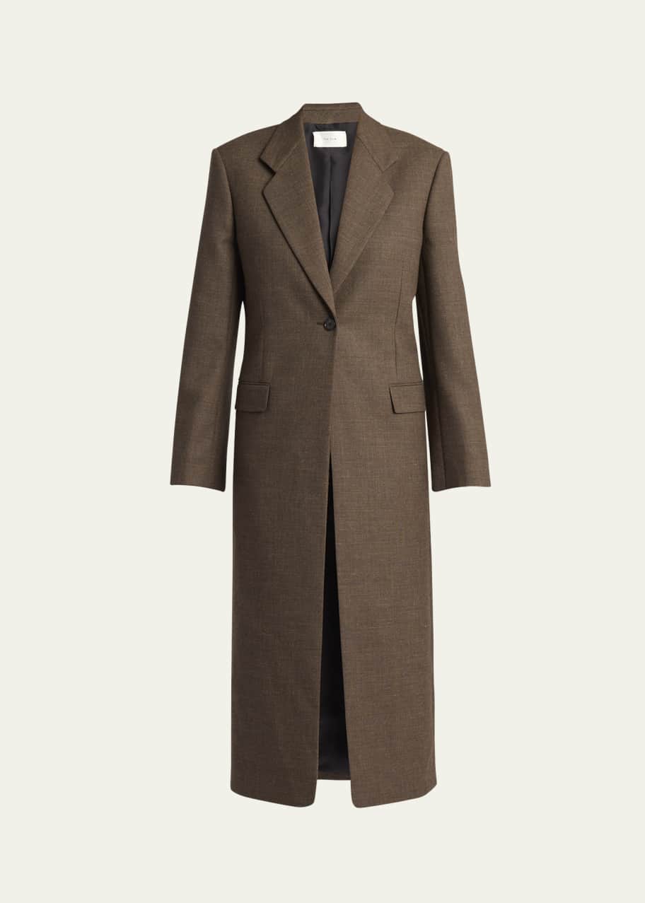 コート THE ROW The Row Wool Coat THE ROW Vermontine One-Button Wool Coat - Bergdorf Goodman