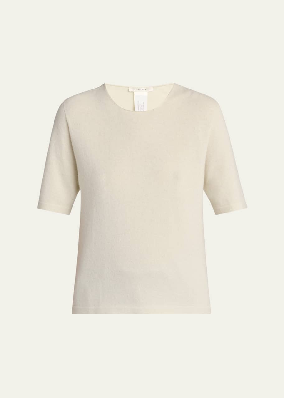 Image 1 of 1: Ipar Short Sleeve Cashmere Top