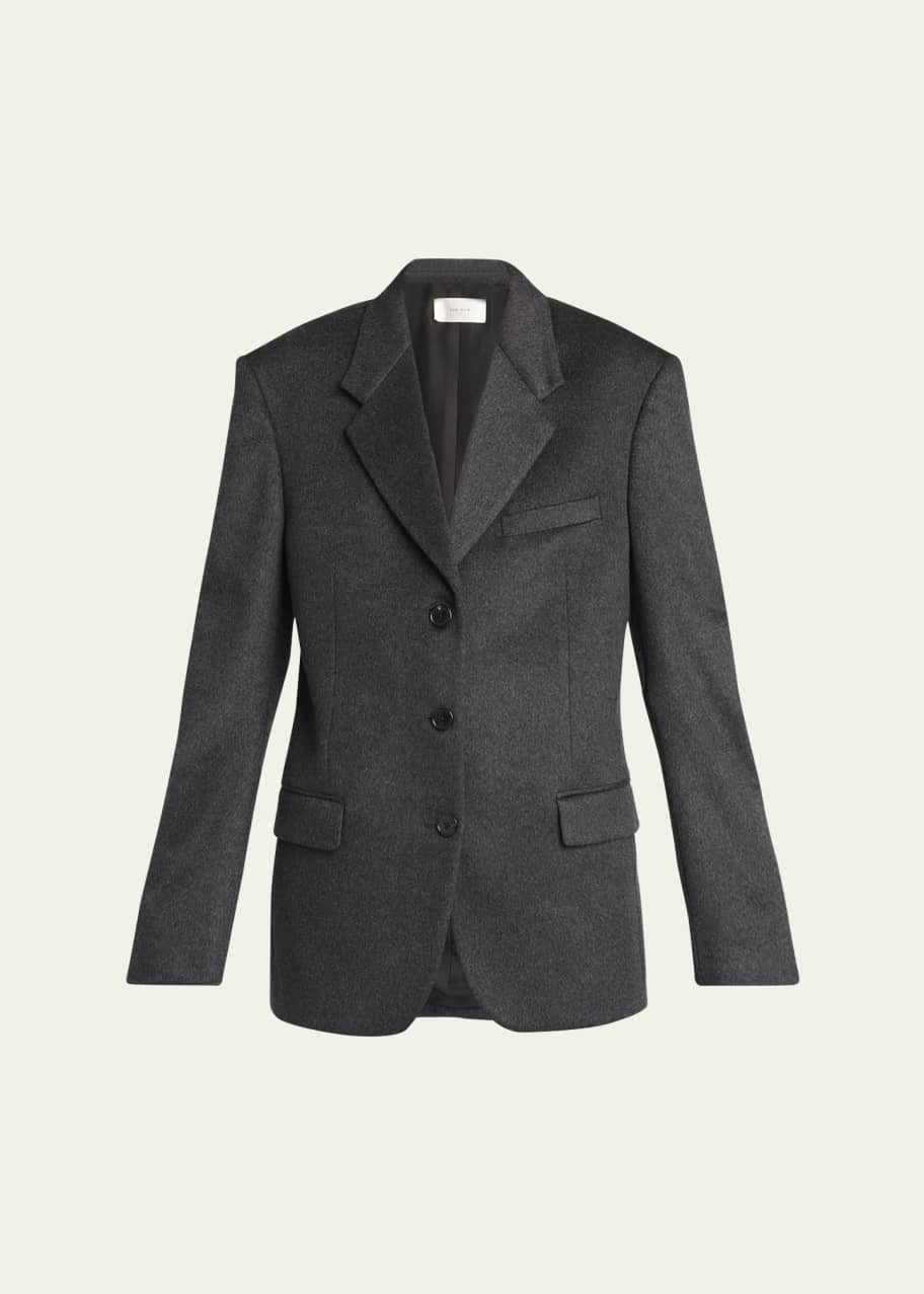 ジャケット 25ss THE ROW Oyu cashmere and cotton jacket 974W3670TAU Oyu Jacket Beige in Cotton and Cashmere – The Row
