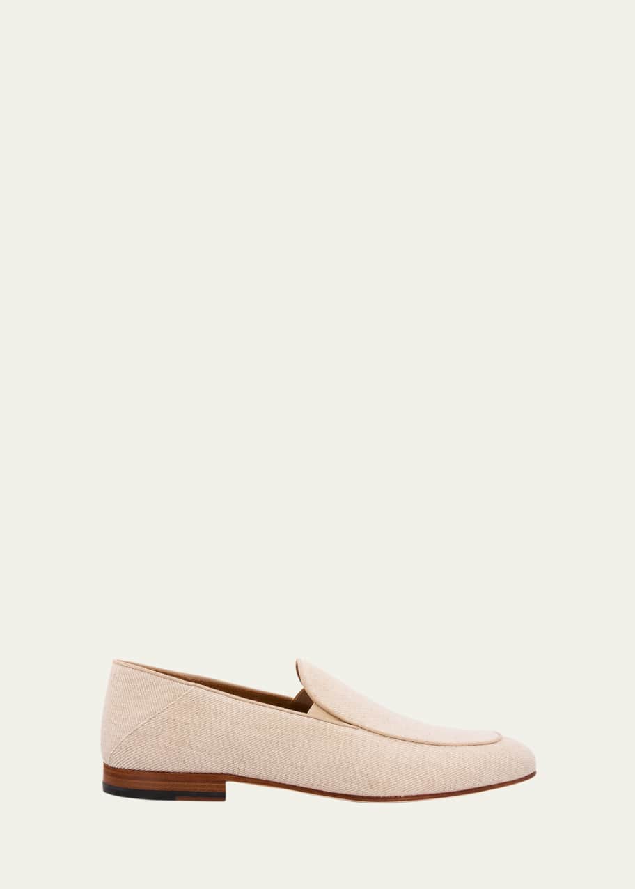 Image 1 of 1: Men's Briggs Linen Venetian Loafers