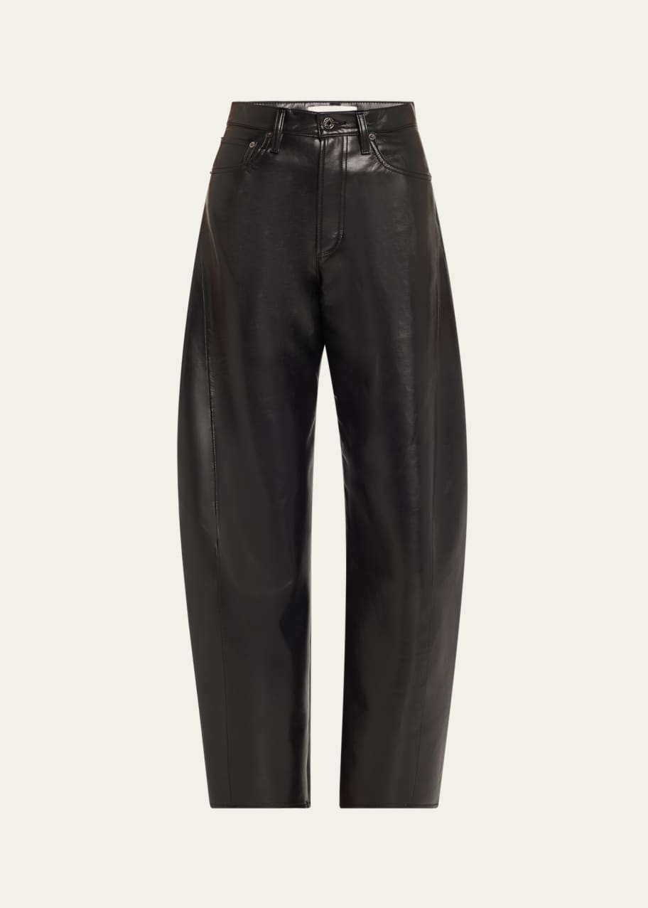 Image 1 of 1: Luna Pieced Recycled Leather Jeans