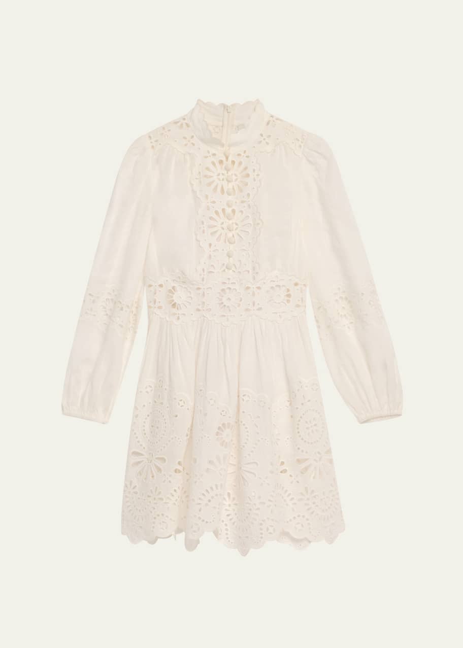 Image 1 of 1: Acacia Broderie Mini Dress