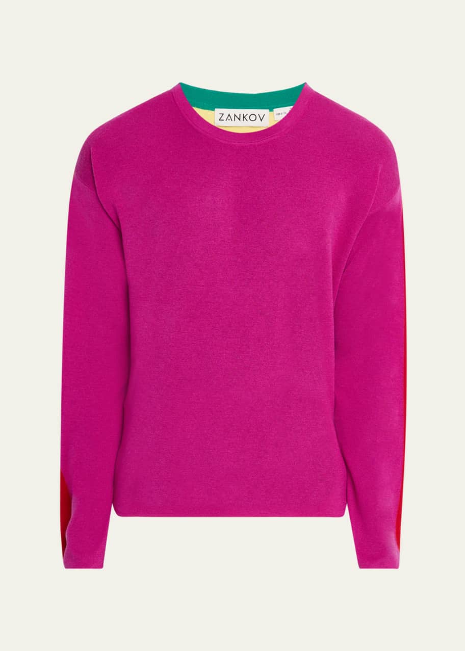 Image 1 of 1: Men's Colorblock Wool Sweater