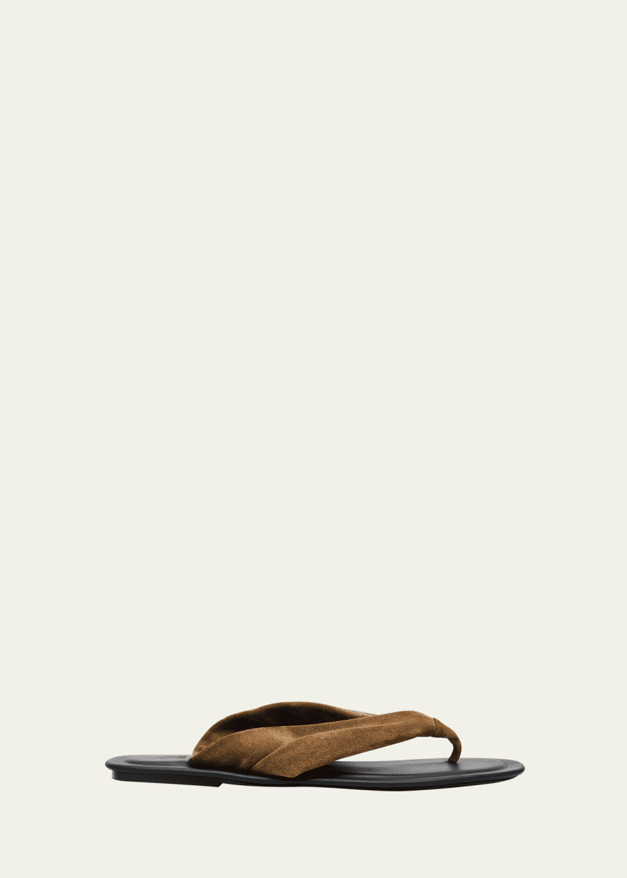 Image 1 of 1: Suede Thong Sandals