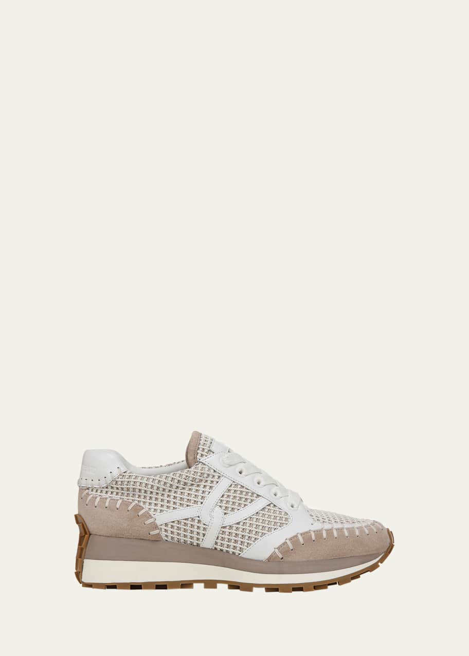 Image 1 of 1: Valentina Mesh Net Retro Sneakers