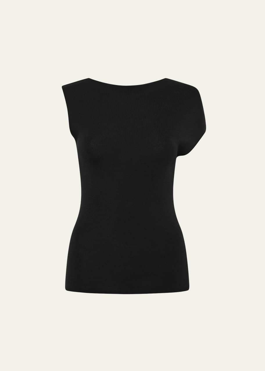 Image 1 of 1: Asymmetric Knit Top