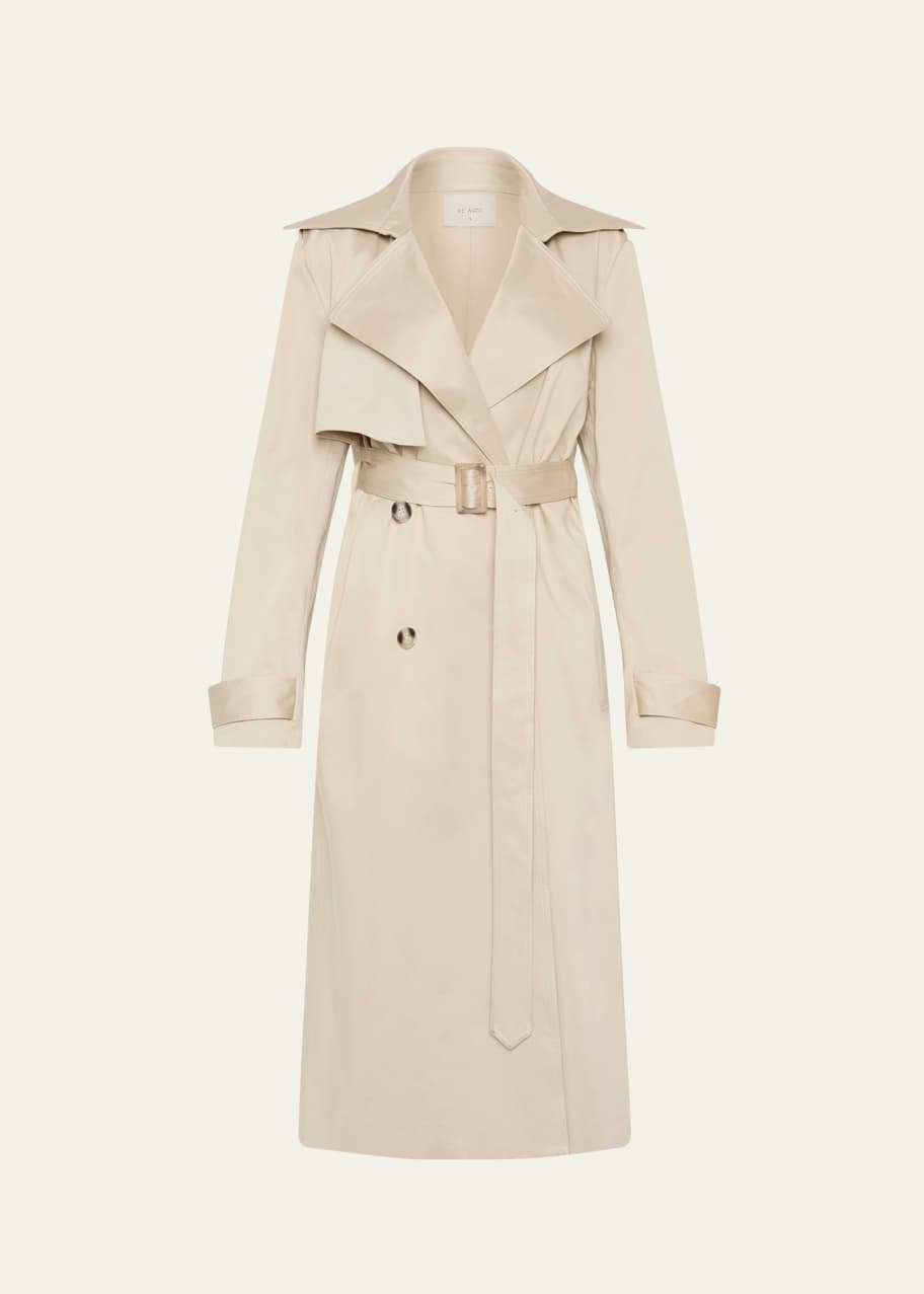 Image 1 of 1: Classic Mid-Length Trench Coat