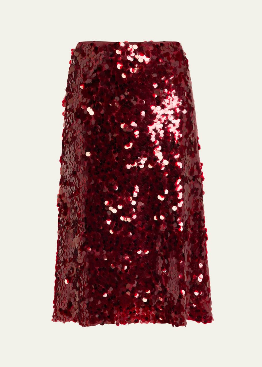 Image 1 of 1: Lucite Straight Sequin Skirt