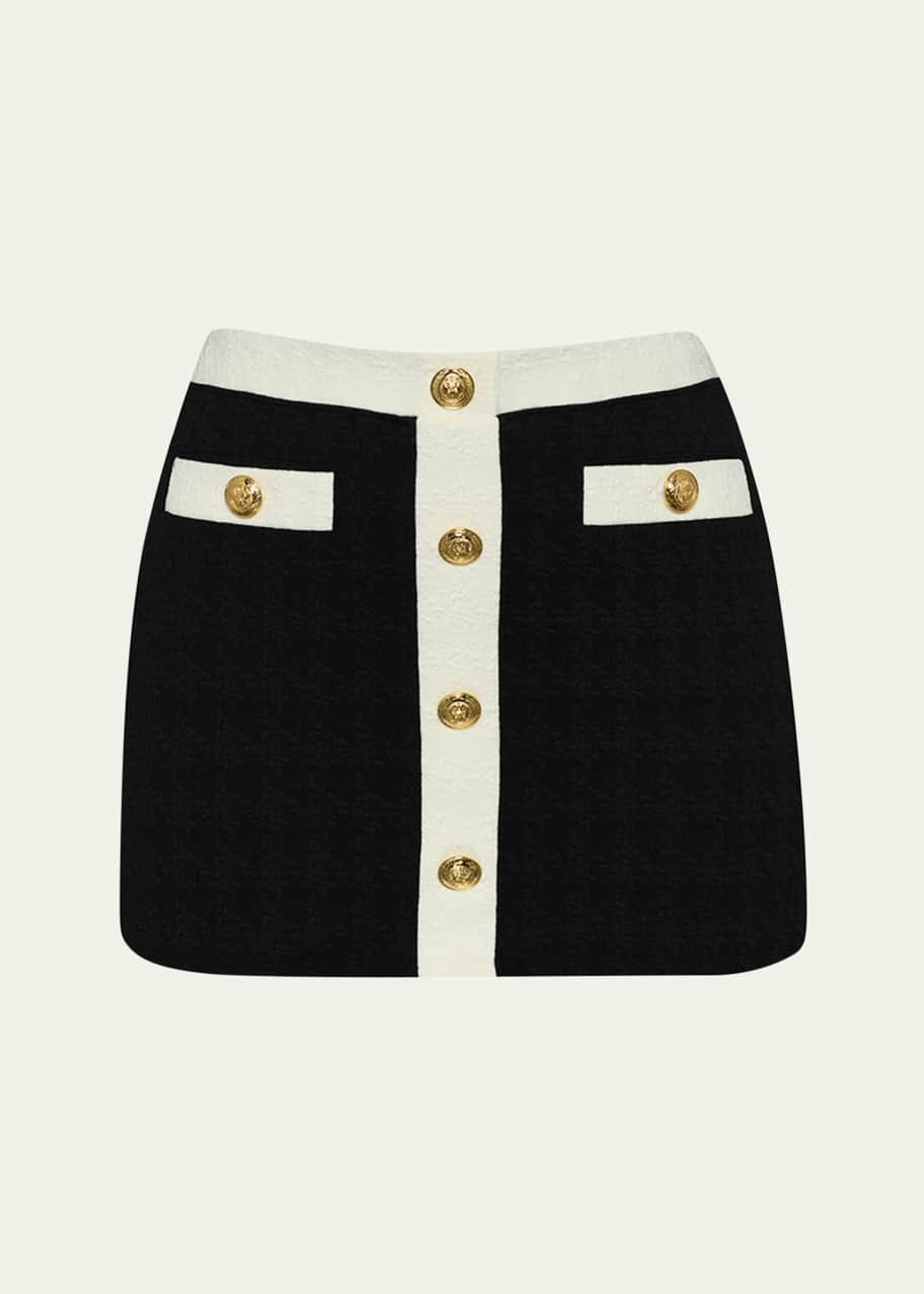 Image 1 of 1: Coco Colorblock Chic Mini Skirt