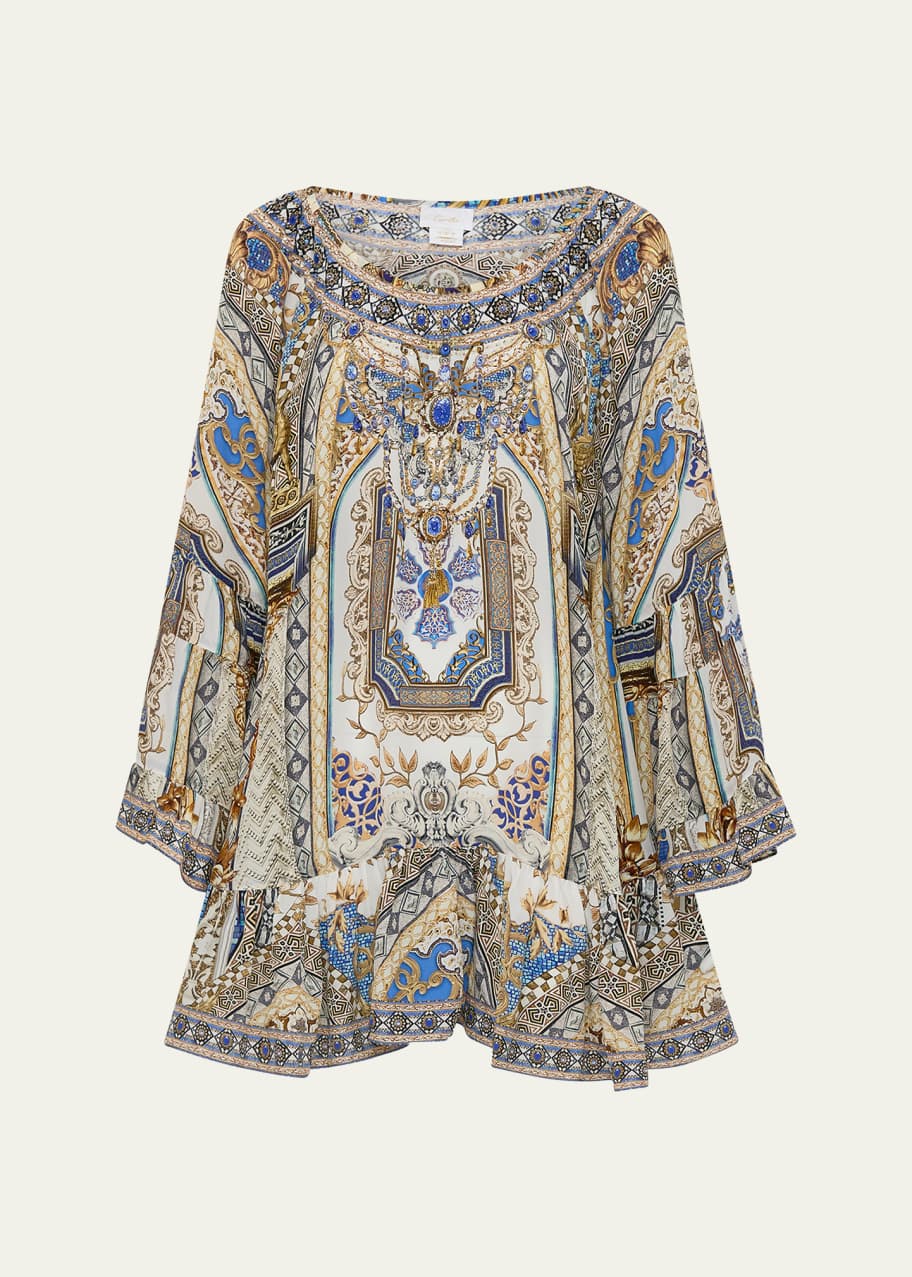 Image 1 of 1: Make Me Your Mosaic A-Line Frill Dress