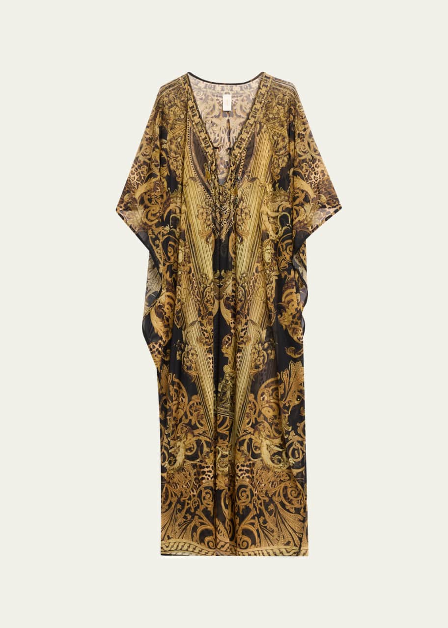 Image 1 of 1: Era of Empires Stretch Mesh Kaftan