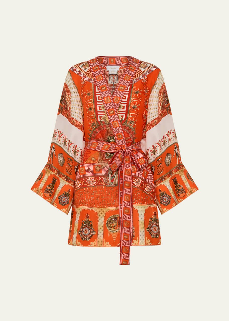 Image 1 of 1: The Obelisk Gate Short Kimono Coverup