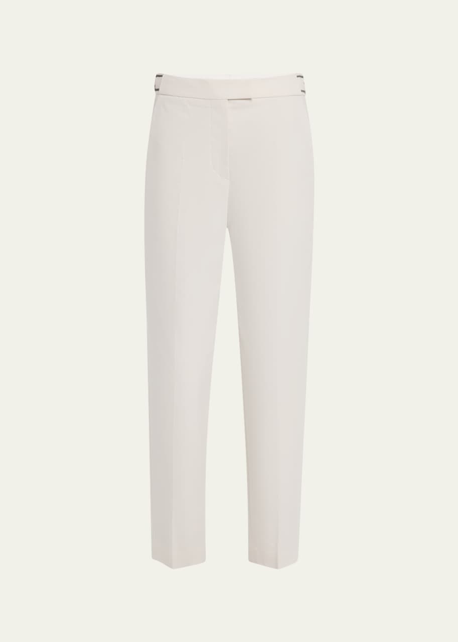 Image 1 of 1: Monili Waist Straight-Leg Ankle Pants