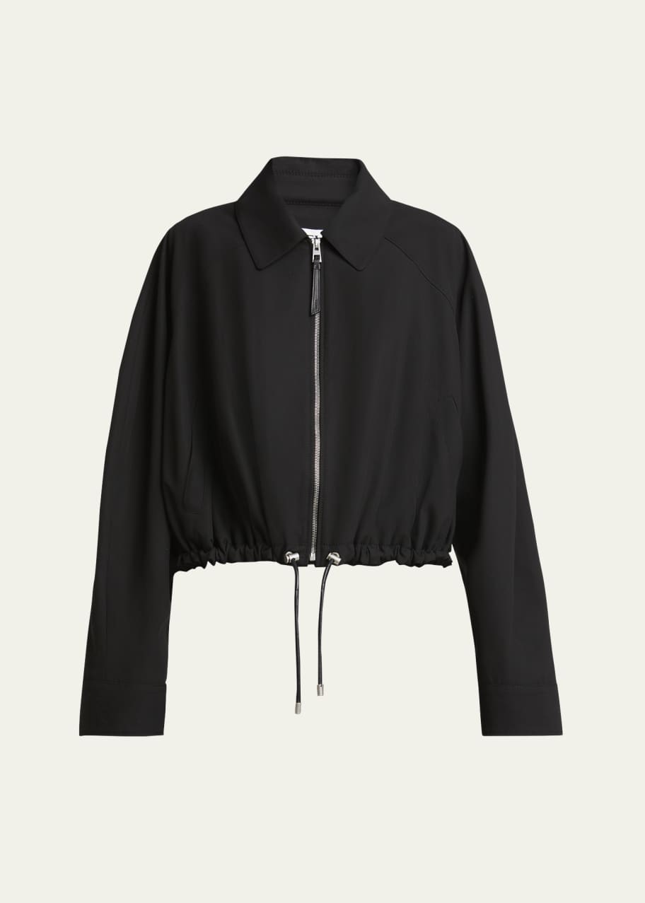 Image 1 of 1: Balloon Zip-Up Drawstring Jacket