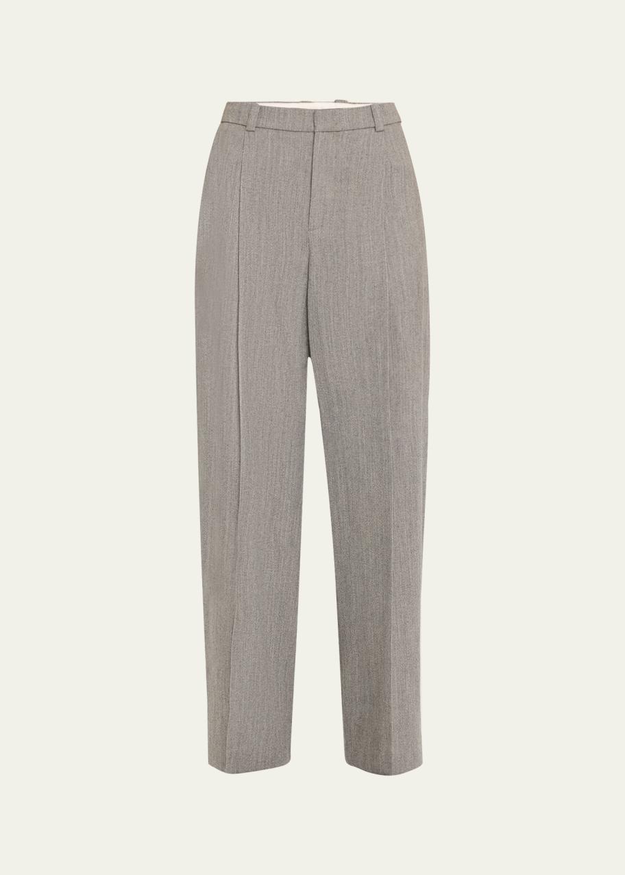 Vince High-Rise Wool Twill Trousers - Bergdorf Goodman