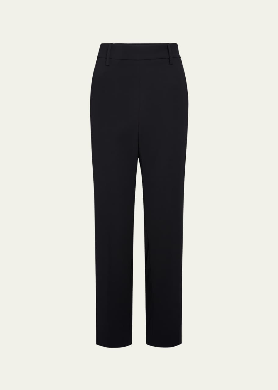 Image 1 of 1: Mid-Rise Tapered Pull-On Pants