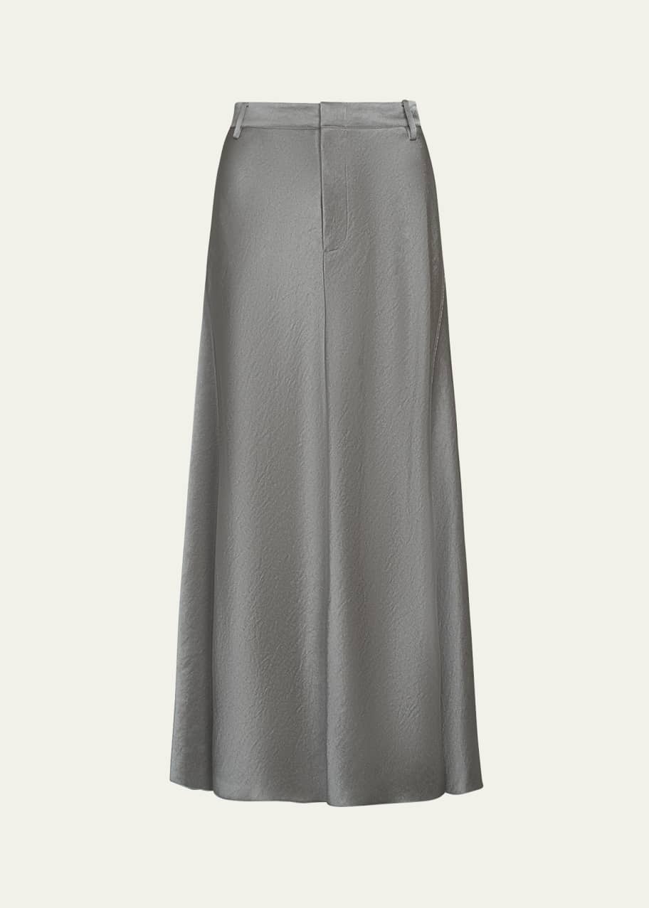 Image 1 of 1: Satin A-Line Trouser Skirt