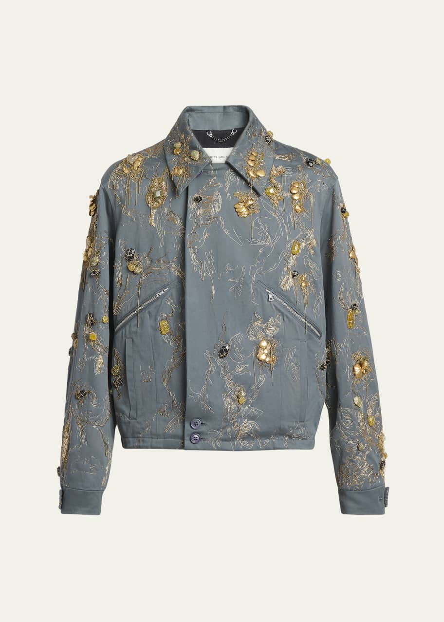 Dries Van Noten Men's Velen Embellished Jacket - Bergdorf Goodman