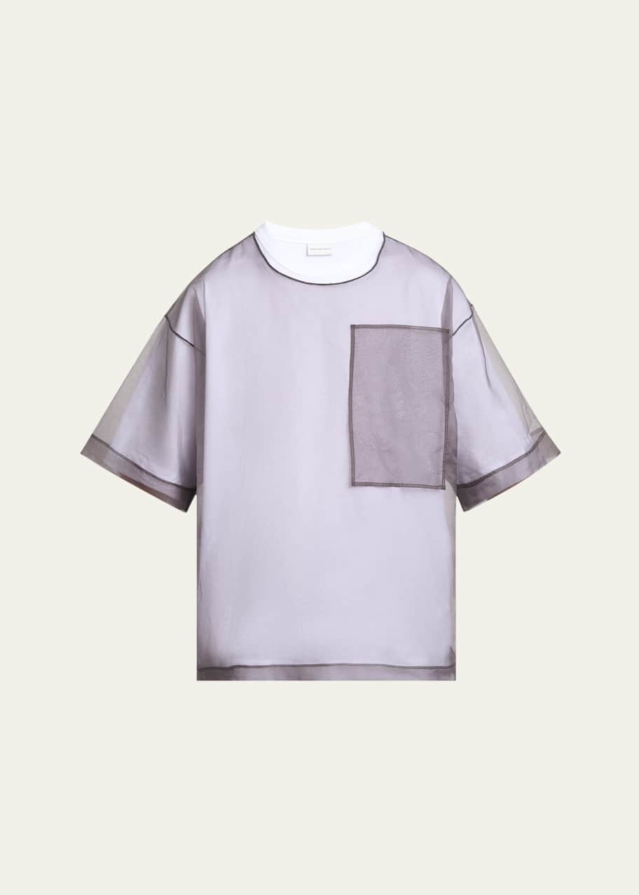 Dries Van Noten Heaton Tシャツ｜ダブルレイヤーデザイン Dries Van Noten Heaton Tシャツ｜ダブルレイヤーデザイン