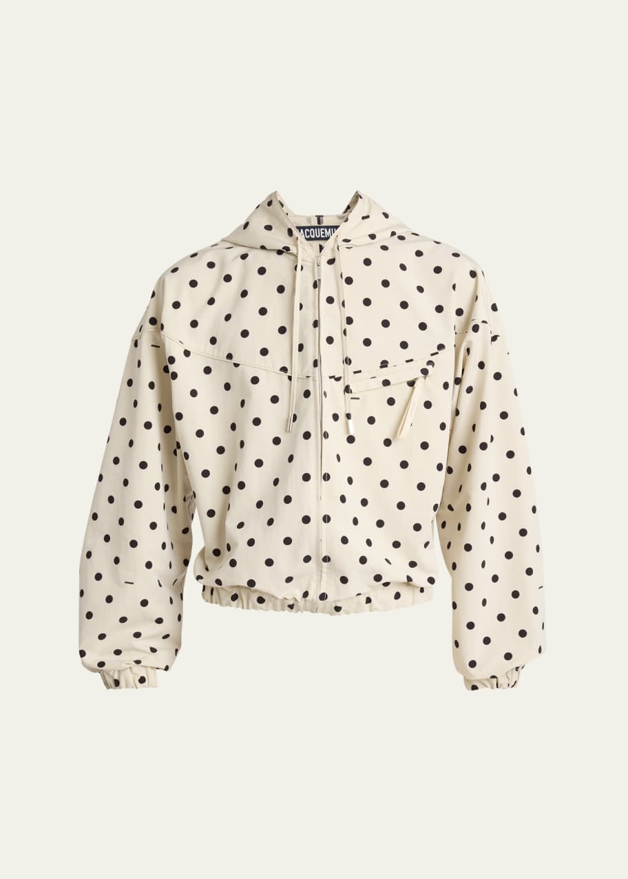 jacquemus ポルカドット ブルゾン Jacquemus Men's Polka Dot Hooded Jacket - Bergdorf Goodman
