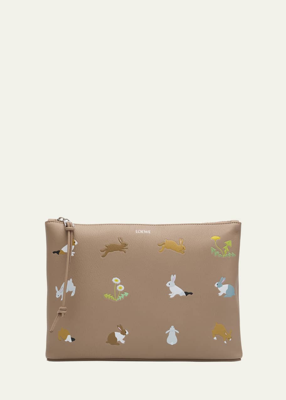 Image 1 of 1: x Suna Fujita Bunnies Printed Pouch Bag