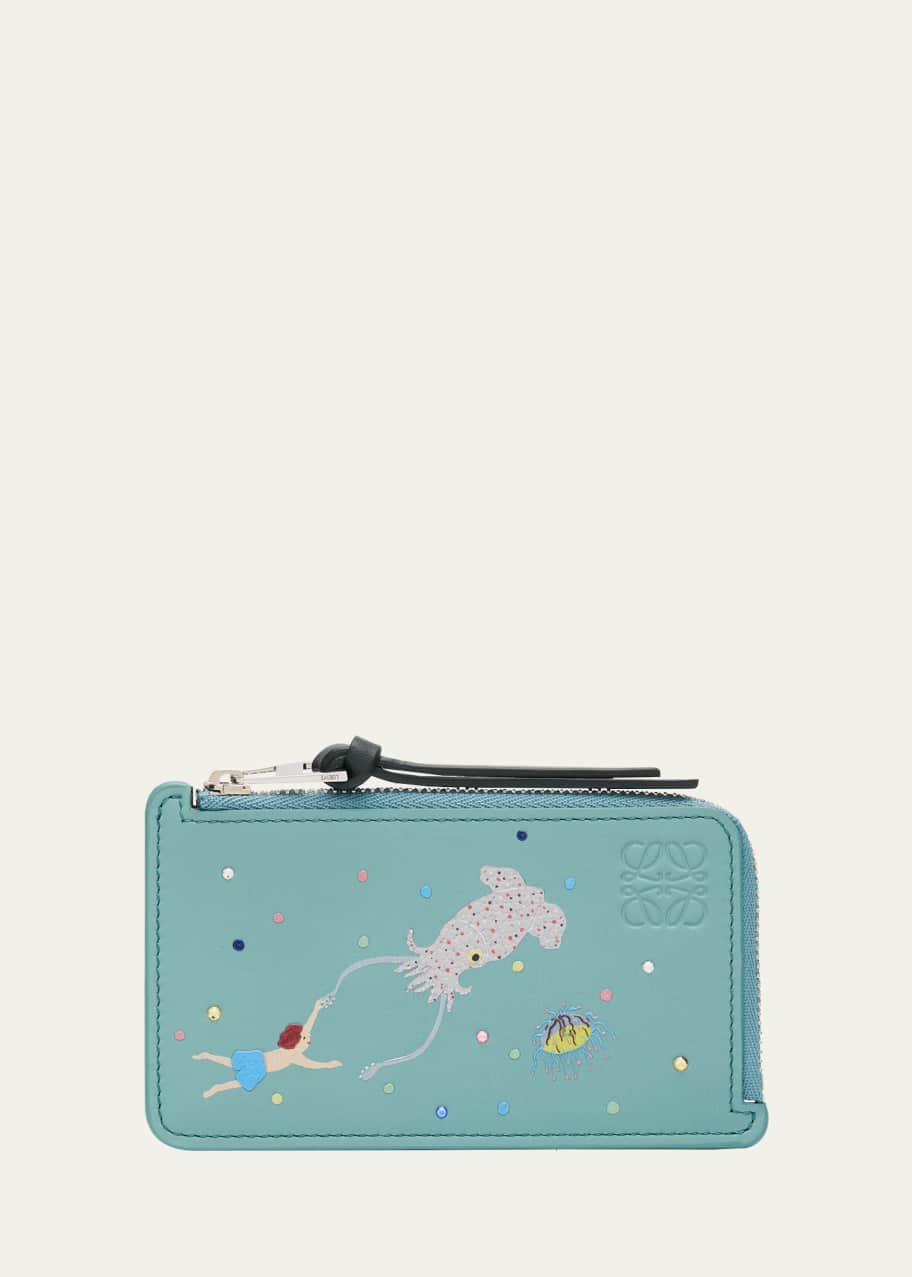 小物 LOEWE x SUNA FUJITA DEEP SEA CARD HOLDER Loewe x Suna Fujita Deep Sea Card Holder - Bergdorf Goodman