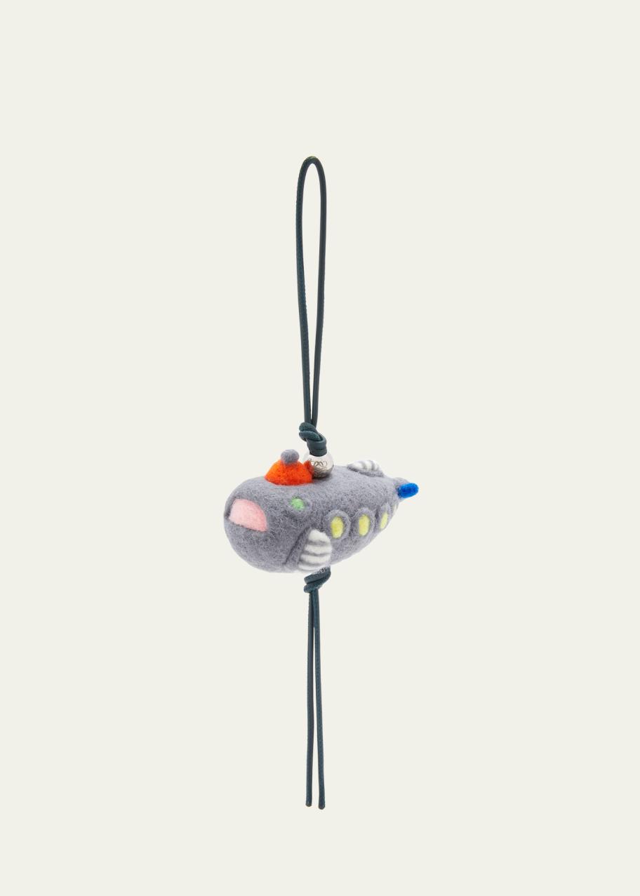 LOEWE x Suna Fujita Submarine Charm in Leather and Wool - Bergdorf