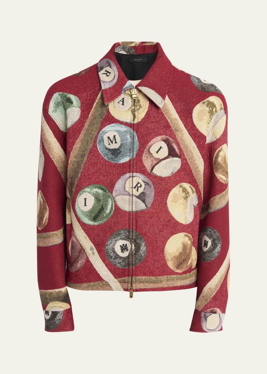 Image 1 of 1: Men's Billiards Tapestry Blouson Jacket