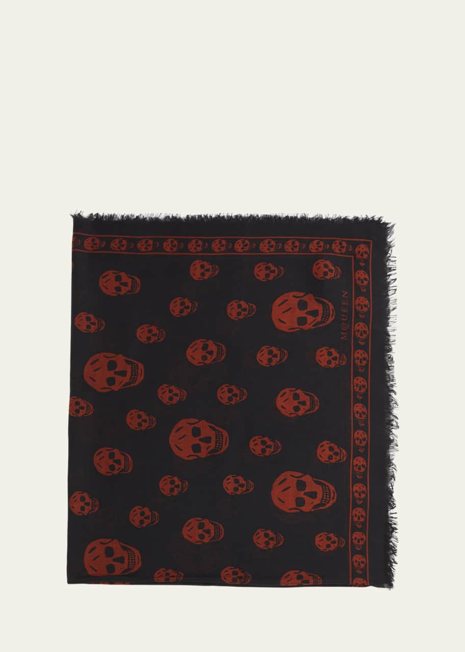 Image 1 of 1: Men's Abstract Skull Scarf