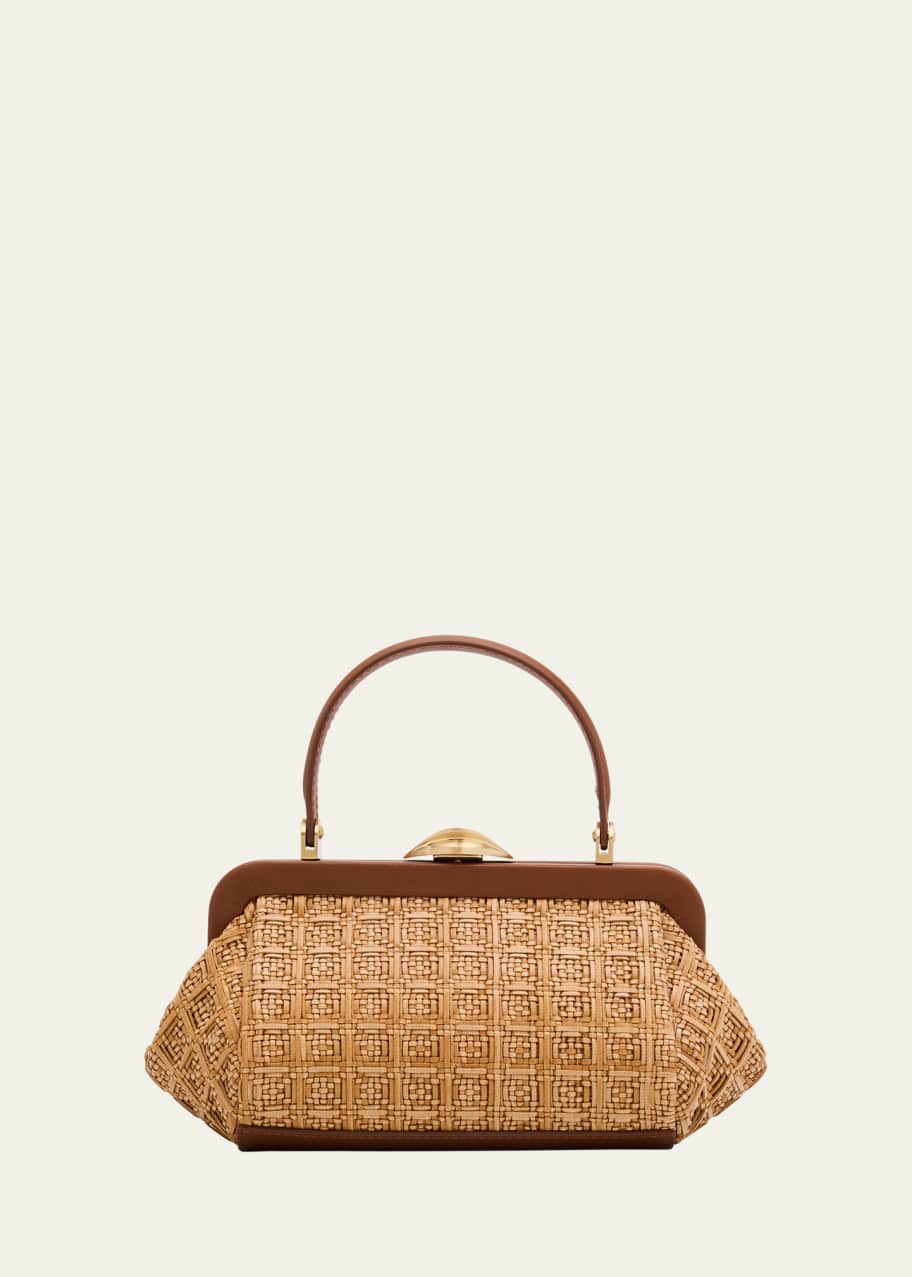 Cult Gaia Zuma Frame Woven Crossbody Bag - Bergdorf Goodman