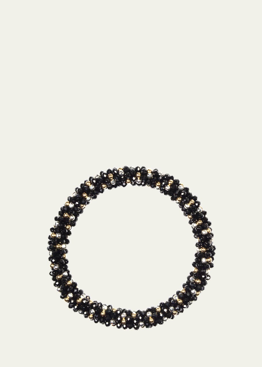 Image 1 of 1: 14K Gold and Silver Spinel Bracelet