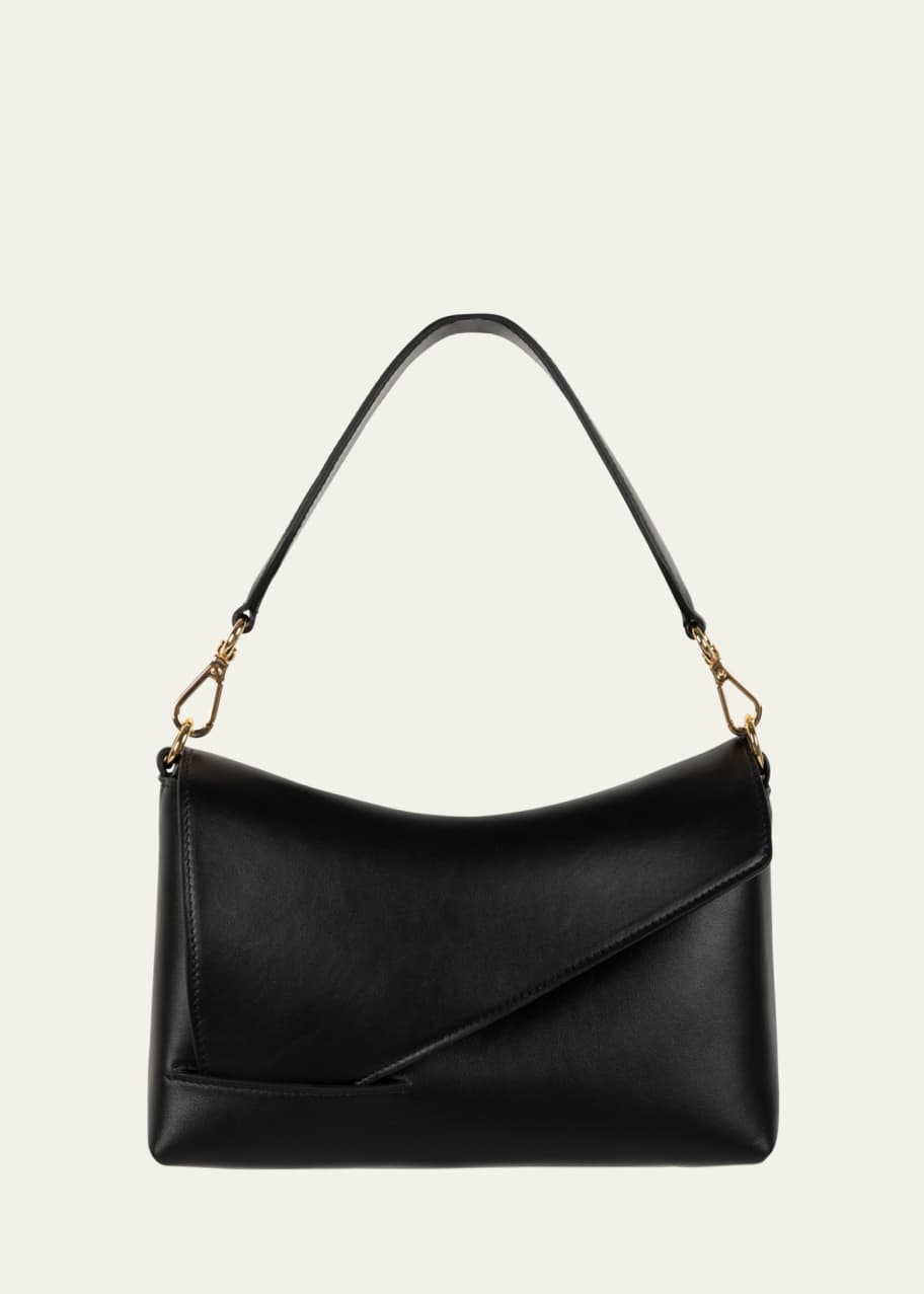 Image 1 of 1: Oscar Flap Leather Shoulder Bag