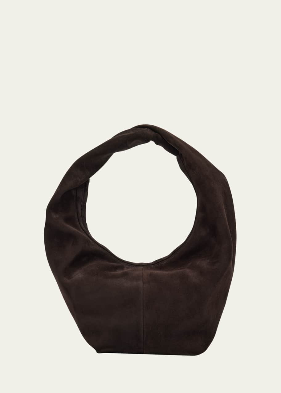 Image 1 of 1: Yela Zip Suede Hobo Bag