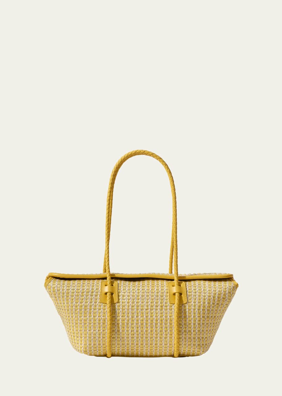 Image 1 of 1: Forna Striped Raffia Shoulder Bag