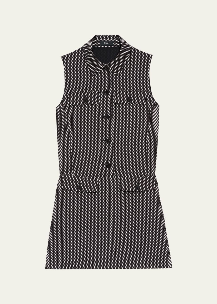 Image 1 of 1: Dot Military Mini Dress