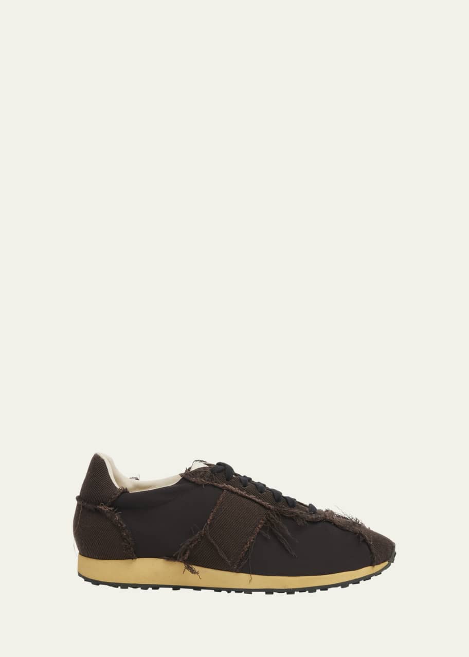 THE ROW Mica Distressed Lace-Up Sneakers - Bergdorf Goodman