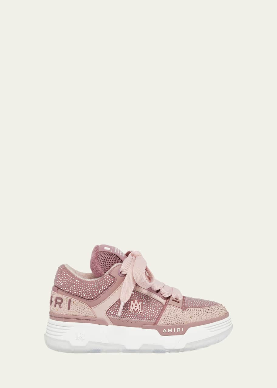 Image 1 of 1: MA-1 Crystal Suede Skater Sneakers