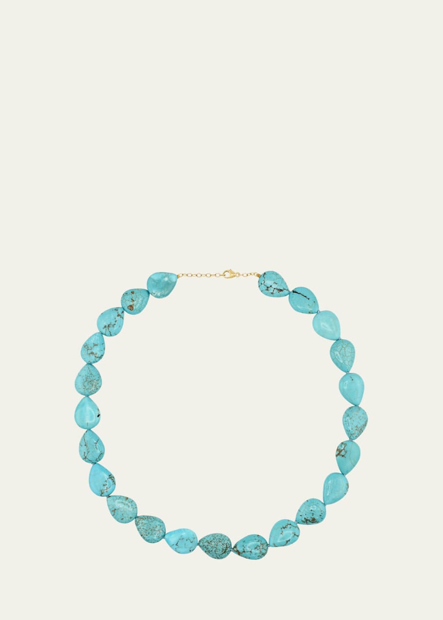 Image 1 of 1: Turquoise Teardrop Necklace
