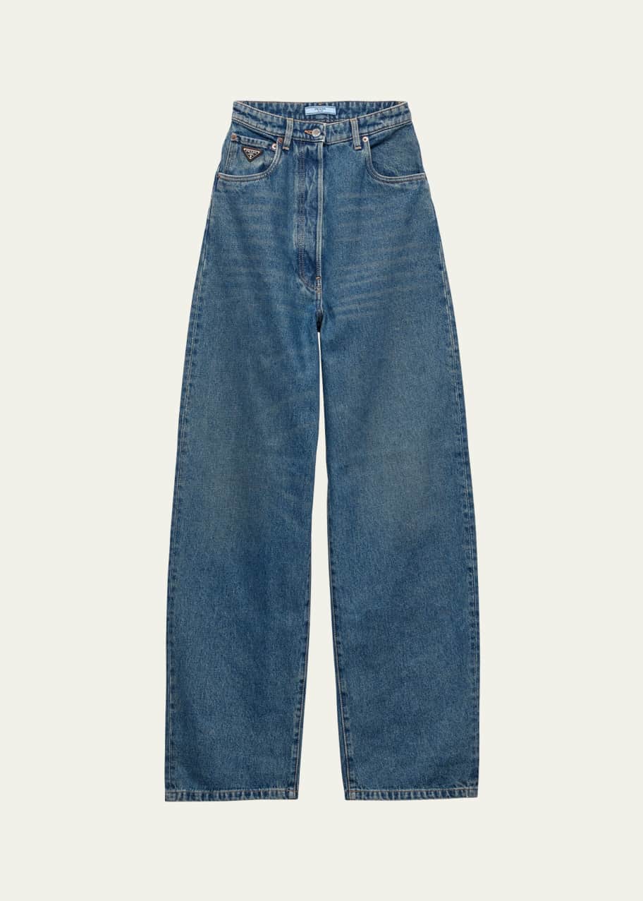 新品★ PRADA PANTALONE SELVAGE DENIM PRADA＊Wide, selvedge denim ワイド セルビッチデニム＊送料込 (PRADA