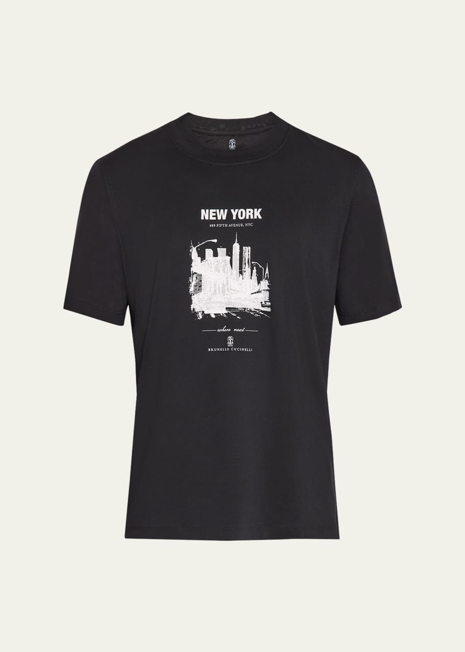 Brunello Cucinelli Men's Casa New York Graphic T-Shirt - Bergdorf